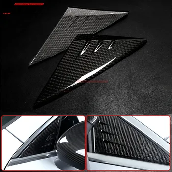 Real Carbon Auto Fața Ferestrei Partea Triunghi Panel Ornamental Pentru Mercedes Benz CLA Clasa C118 CLA180 CLA200 2020 2021
