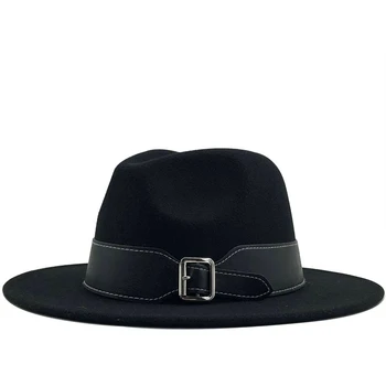 2020 Toamna iarna lână pentru bărbați pălării pentru femei pălărie de fetru Doamnelor sombrero jazz Bărbat cu pălăria în aer liber epocă pălării de top de mari dimensiuni