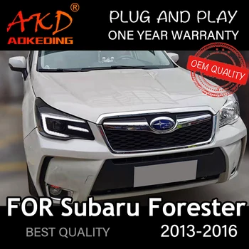 Faruri Pentru Subaru Forester 2013-2016 Masina автомобильные товары LED DRL Hella 5 Xenon Obiectiv Hid H7 Forester Accesorii Auto