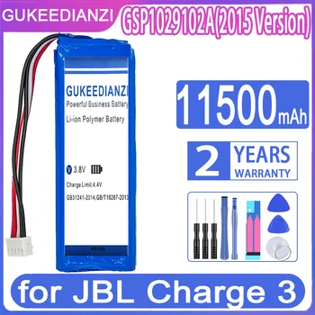 GUKEEDIANZI Baterie GSP1029102A (2015 Version) 11500mAh pentru JBL Charge 3 Charge3/pentru JBL Charge 3 2016 Versiune Difuzor Baterie