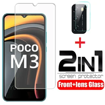 Tempered Glass pentru Xiaomi Poco M3/Poco X3 NFC, Ecran Protector de Sticlă+Camera Folie de Protectie pentru xiaomi Redmi Nota 9 Pro 5G Film