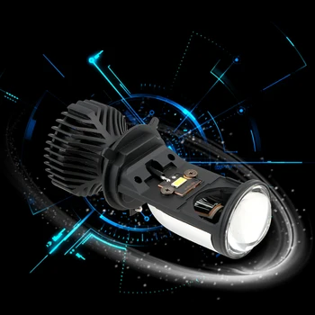 Automobile Lampa de Conversie Kit H4 LED Mini Proiector Lentilă Hi/Lo Fascicul Faruri H4 Canbus LED-uri Auto Bec 90W/Pereche