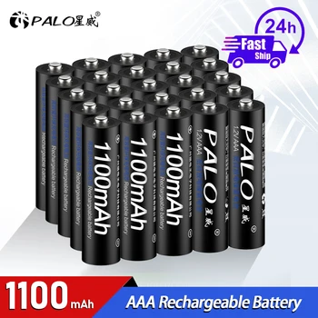 PALO 1.2 V AAA Baterii Reîncărcabile Ni-MH 1.2 V 1100mAh 3A Acumulatori Acumulator Încărcător Inteligent pentru Control de la Distanță Jucărie