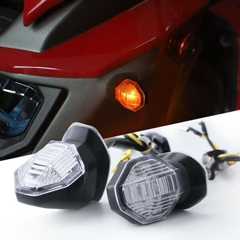 2 buc 12V Universal Mini Motocicleta LED-uri de Semnalizare Indicator luminos portocaliu de Semnalizare Indicator Pentru Honda Suzuki Yamaha