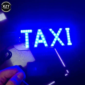 1buc Taxi Led-uri Auto de Parbriz Taxi indicator Lampă Semn Albastru LED Parbriz Taxi Semnal de Lumină Lampă de 5V