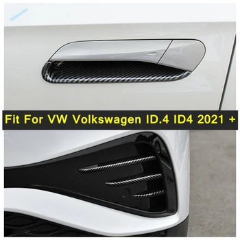 Chrome Mânerului Exterior al Portierei Capac Castron Surround Bezel Rama Fata Foglight Trim ABS se Potrivesc Pentru VW Volkswagen ID.4 ID4 2021 2022