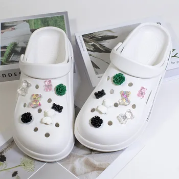 14Pcs Ursi Gummy Designer de Flori Croc Farmece Set a se Potrivi Copii Decoratiuni Ornamente Pentru Pantofi Femei pantofi Accesorii JIBZ
