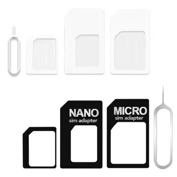 4 în 1 Converti Cartela Nano SIM la Micro Standard Adaptor pentru iPhone pentru Samsung 4G LTE USB Wireless Router
