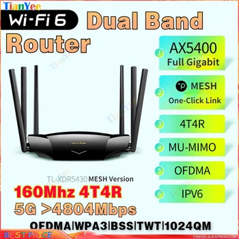 TP/LINK Wifi6 Dual-Band AX5400M IPV6 5G Wifi 4804M Full-Gigabit PLASĂ de Fibră de Perete-pătrunde super viteza XDR5430 Router wireless