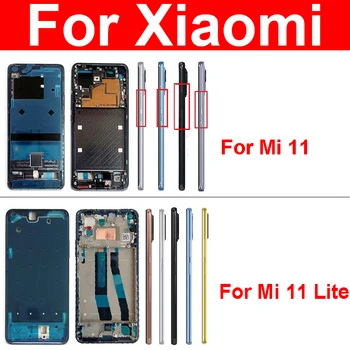 Mijloc Carcasa Pentru Xiaomi Mi 11 Km 11 Lite Mijloc Rama Bezel Placă Capac Spate, Bezel Placa Șasiu Piese De Schimb