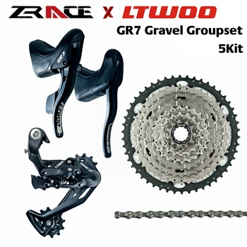 LTWOO GR7 1x10 Viteza, 10s Drum Groupset, R/L Schimbator + Spate Saboți + ZRACE Casetă, pietriș-biciclete de Cyclo-Cross