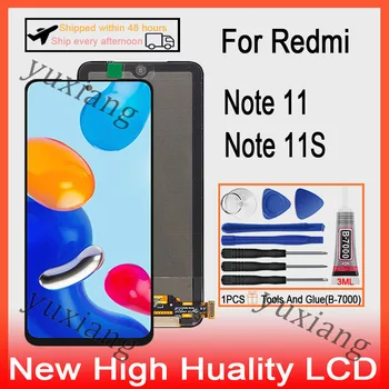 Original AMOLED 6.43 inch Pentru Xiaomi Redmi Nota 11 2201117TG Display LCD Touch Ecran Digitizor Pentru Redmi Notă 11S Înlocuire