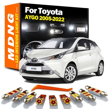 MDNG Canbus Accesorii Auto LED Lumina de Interior Kit Pentru Toyota AYGO 2005-2020 2021+ Dom Harta Portbagaj Lampa de Citit cu Led-uri Auto Becuri