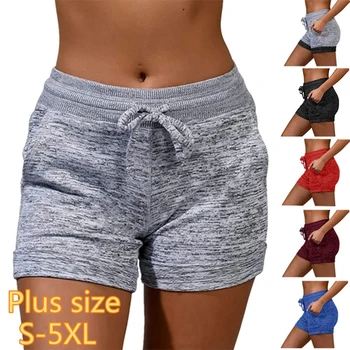 Noua Moda De Vara Femei Bottom Casual, Pantaloni Scurți, Pantaloni De Yoga Casual Sport De Înaltă Talie Cordon Stretch Pantaloni Scurți De Fitness Sh