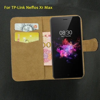 6 Culori TP-Link Neffos X1 Max Caz Flip Piele de Moda de Epocă de Lux, Multi-Funcția de Telefon a Acoperi Sloturi pentru Carduri