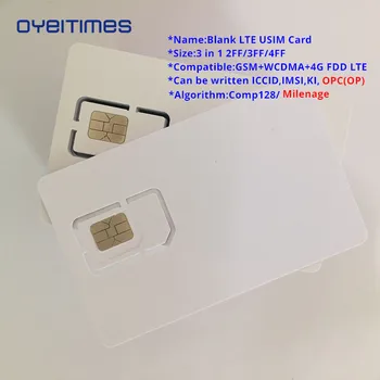 OYEITIMES 4G Programabil Gol Cartela SIM GSM, WCDMA, LTE SIM Card 2FF/3FF/4FF Cu COS ICCID IMSI KI OPC(OP) Cartela SIM Pentru Operator