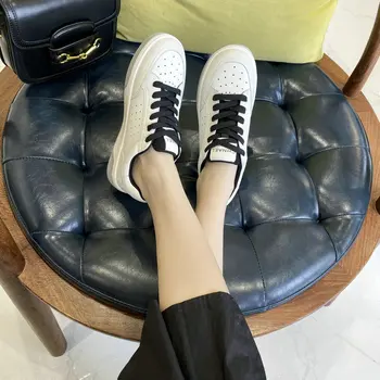 Creșterea Înălțime Pantofi Femei Adidași De Culoare Albă De Primăvară De Moda Casual Sport Funcționare Vulcanizat Pantofi Femei Platformă Groasă Adidași