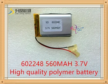 3.7 V 560mAh 602248 Litiu-Polimer Li-Po baterie Reîncărcabilă li-ion Baterie Pentru Mp3 MP4 MP5 GPS Vedio Joc jucarii
