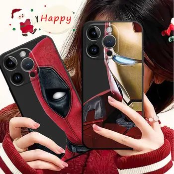 Marvel Avengers Ironman Telefon Mobil Caz pentru iPhone SE 2020 X XS Max XR 6 6Plus 6S 7 7Plus 8 8Plus Plus