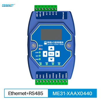 Ethernet I/O Rețea Modulul de Comutare Valoare de Achiziție de Control ModBus CDSENET ME31-XAAX0440 4AI+4AM RS485 port de Retea RJ45