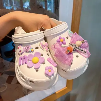 2022 Nou Hot Vânzarea de Pantofi Farmece Decor Elegant Accesorii Minunate Violet Arc Serie Frumoasă Podoabă pentru Saboți Sandale
