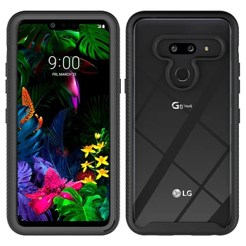 Caz Pentru LG G8/G8 ThinQ,Grele de Protecție la Șocuri Bara Hibrid Clar TPU Acoperire Telefon Caz pentru LG G8X V50S ThinQ K52