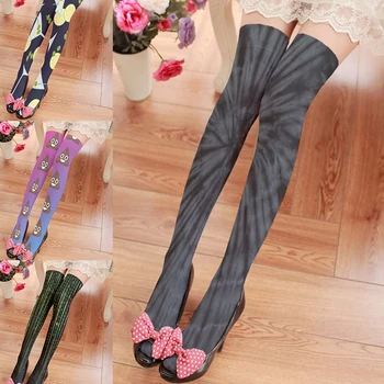 Femei Sexy negru Ciorapi de Distracție Creative Clasice de Vânzare Fierbinte Coapsei Ciorapi de Moda Harajuku Drăguț Kawaii Înaltă Calitate, Ciorapi