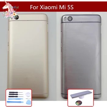 Original Pentru Xiaomi MI 5S MI5S capac Baterie Spate Spate Baterie Carcasa Ușa din Spate Caz Acoperire Butoane Laterale de Înlocuire