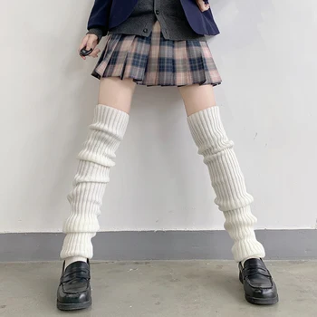 Japoneze Lolita 70cm Fata Dulce Tricot Încălzit de Picior Capac Picior Cald Șosete pentru Femei Slim Lungi de Iarnă Șosete Cosplay Morman Morman de Șosete