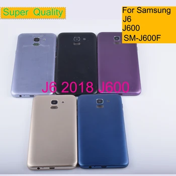 10buc/Lot Pentru Samsung Galaxy J6 2018 J600 J600F Carcasa Baterie Usa din Spate Caz Acoperire Carcasă Shell J6 Înlocuire