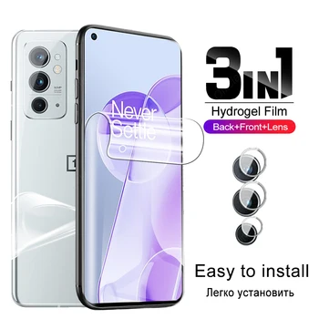3in1 Ecran Hidrogel Film Pentru OnePlus 9RT 5G Spate Folie de Protectie Pe Unu Plus 9R 9 R T OnePlus9 Pro 9Pro Lentilă aparat de Fotografiat Protector