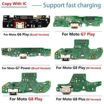 NOU Pentru Moto G5 G8 G9 G7 Plus de Putere G6 Play USB Încărcător Conector Dock de Încărcare Port Microfon Cablu Flex Piese de schimb