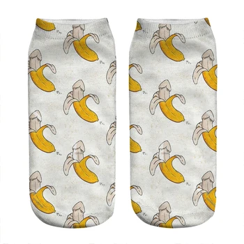 Femei șosete drăguț Amuzant Banana Dick desene animate cu penisul Ciorapi Femeie harajuku Fericit Amuzant Noutate fată drăguță de cadou Șosete pentru femei